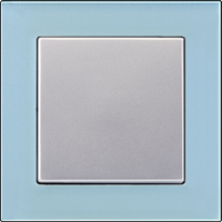 выключатель Jung серия A creation цвет/материал синее стекло / алюминий выключатель Jung серия A creation цвет/материал синее стекло / алюминий