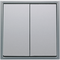 двухклавишный выключатель Jung Aluminium двухклавишный выключатель Jung Aluminium