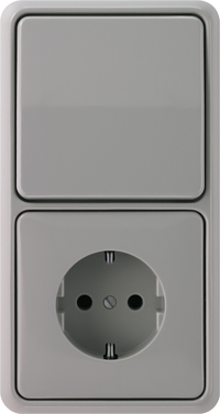 выключатель Jung серия CD 500 цвет серый