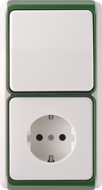 выключатель Jung серия CD plus зелено-металлический выключатель Jung серия CD plus зелено-металлический