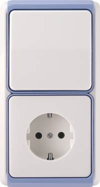 выключатель Jung серия CD plus цвет светло-синий выключатель Jung серия CD plus цвет светло-синий