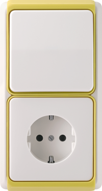 выключатель Jung серия CD plus желтый выключатель Jung серия CD plus желтый